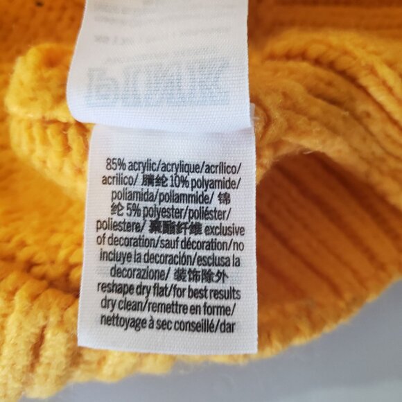 Victorias Secret PINK Pirates Baseball Yellow Knit Sweater Size XS Sporty Casual - Picture 6 of 7